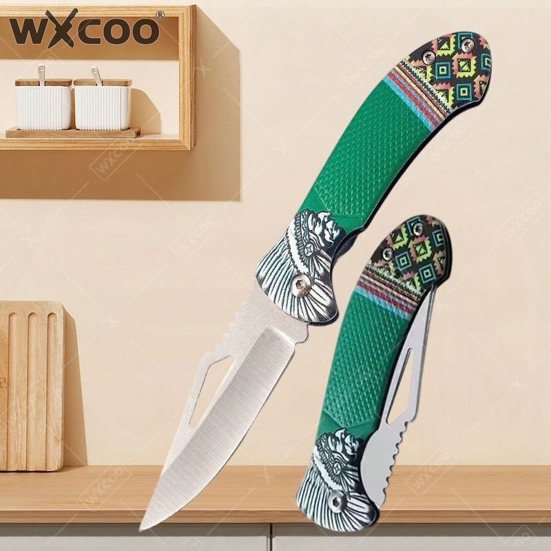 Kitchen Q - Coltello Pieghevole WXCOO in Acciaio Inossidabile,