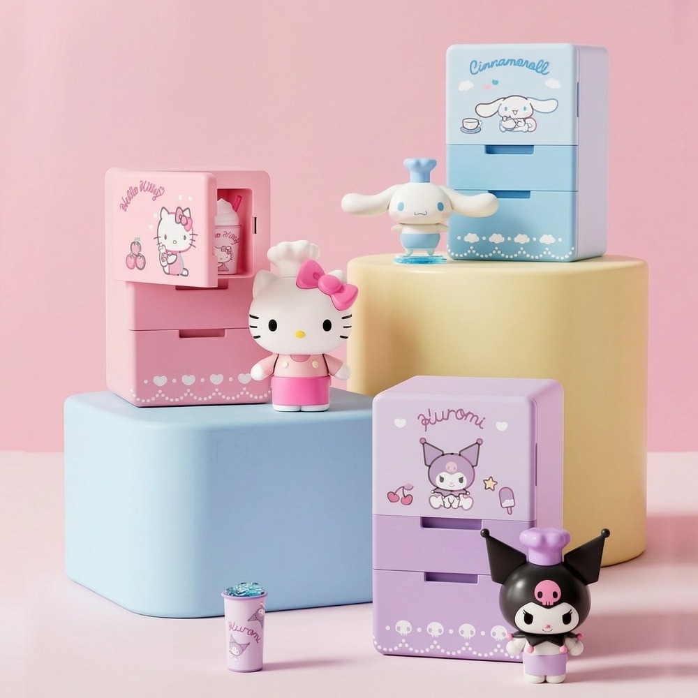 Miniature Baking Kitchen - Set da Gioco per Frigorifero Sanrio