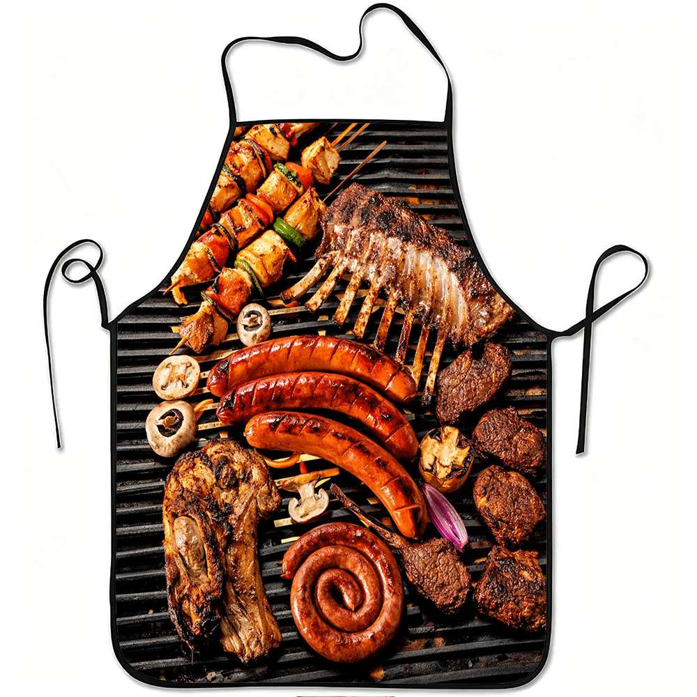 Kitchen Baking Area Ideas - 1 grembiule divertente a tema barbecue,