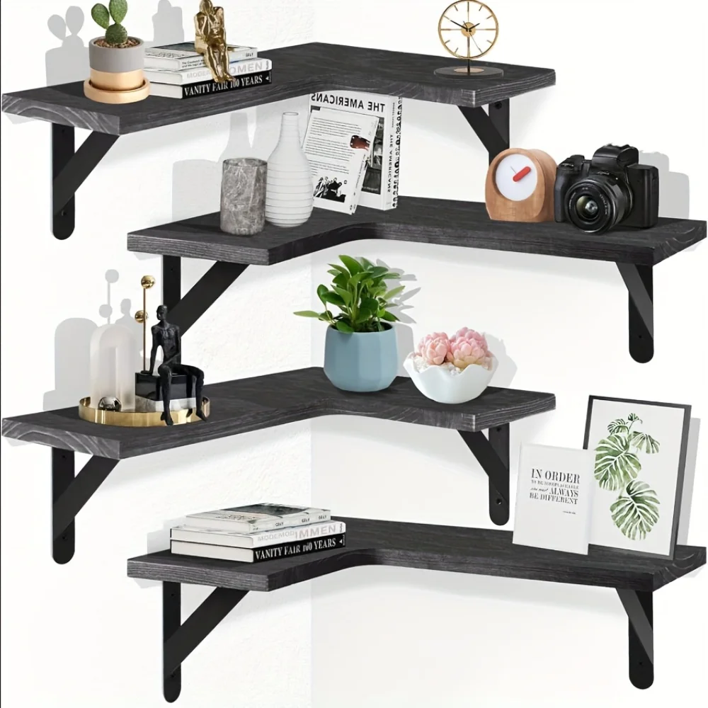 Kitchen Q - Mensole Galleggianti in Legno Naturale con