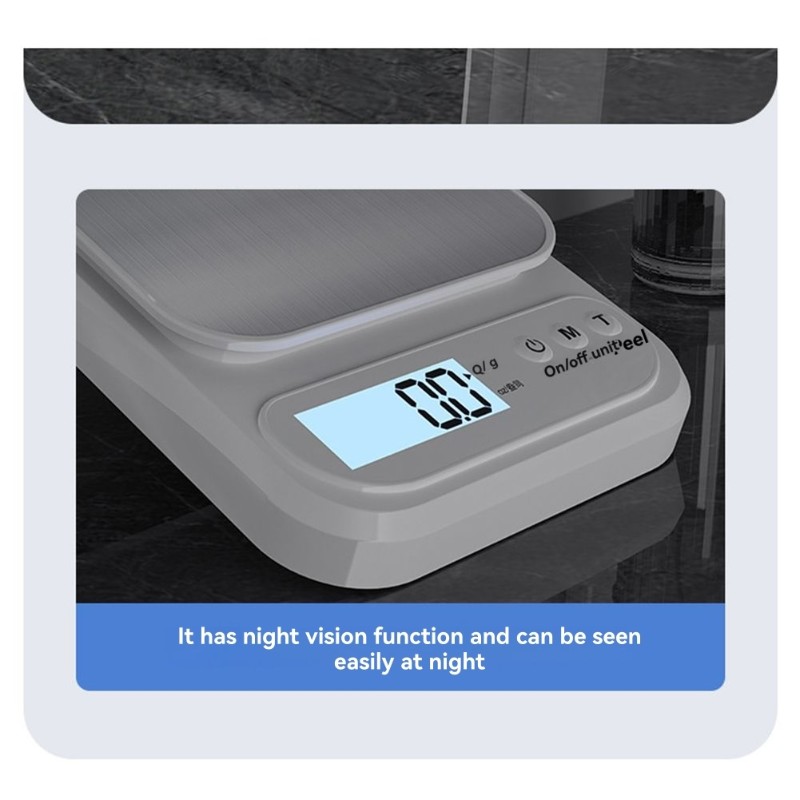 Kitchen Baking Scale - 【ESSENTIALS】Bilancia digitale da cucina per cottura