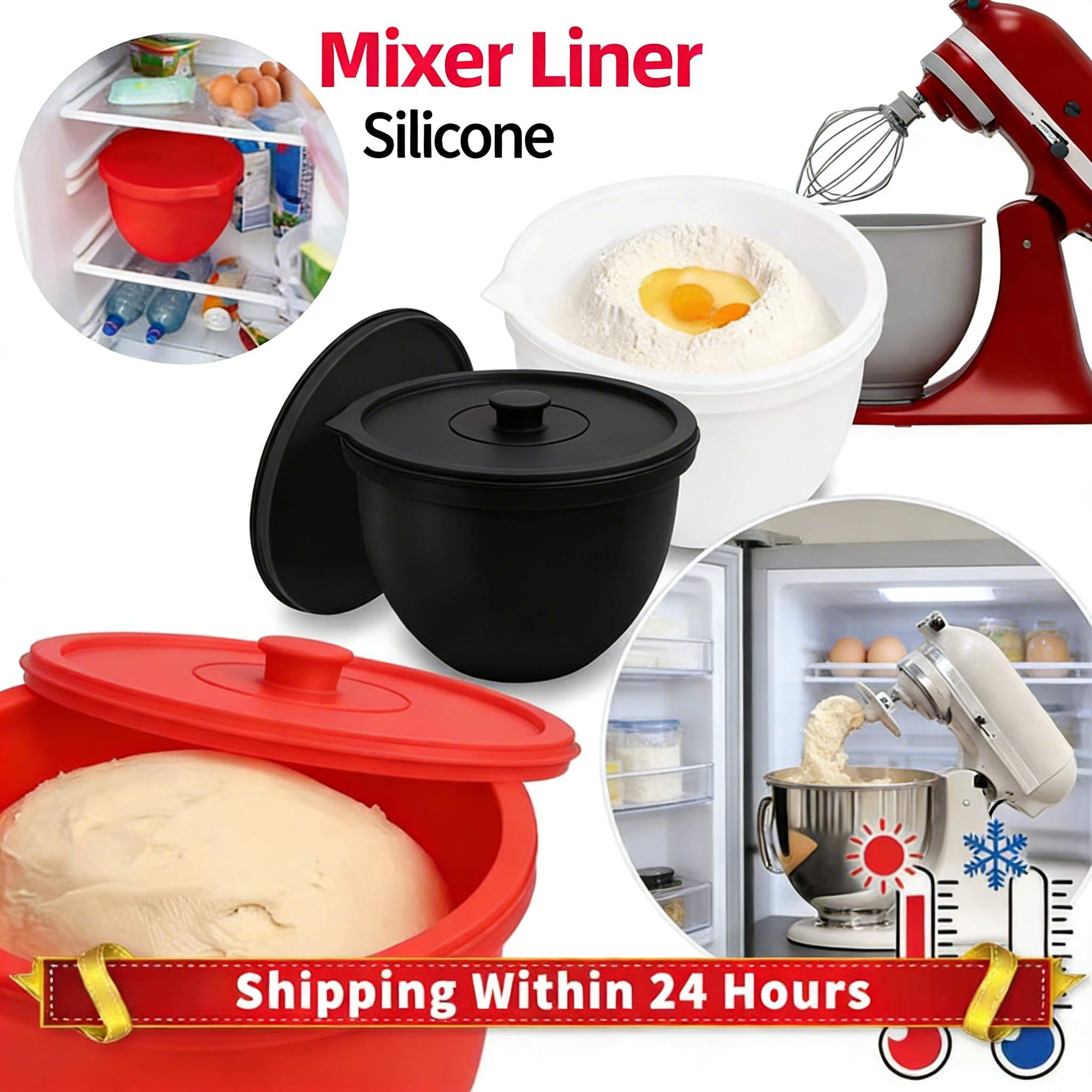 Kitchen Aid Baking Mixer - 1PC Fodera universale in silicone per