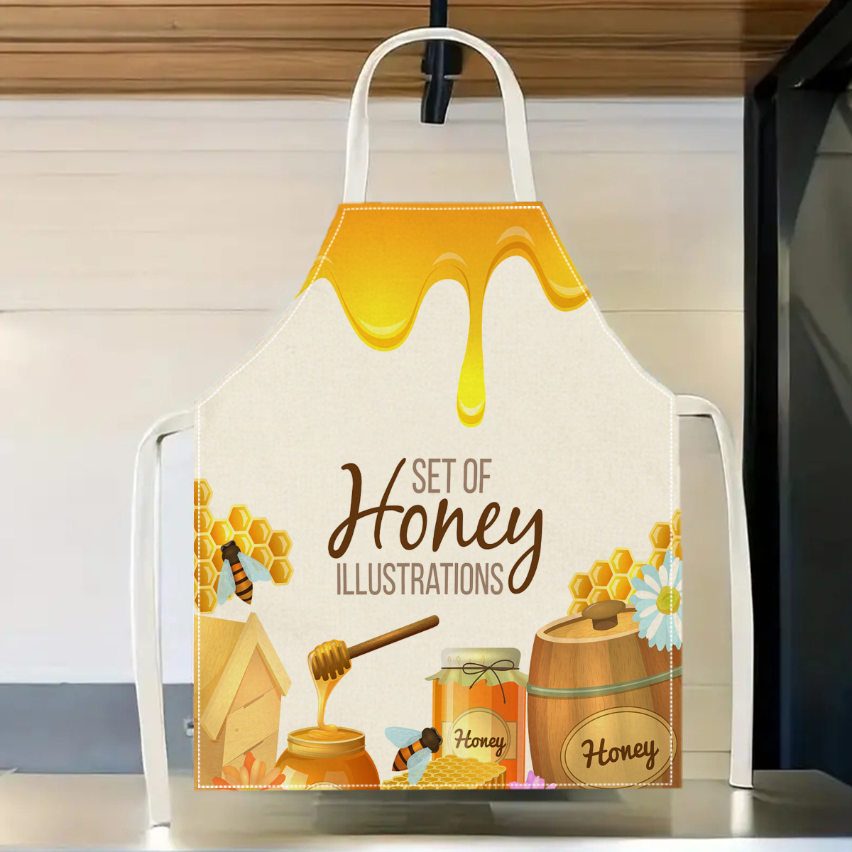 Kitchen Baking Area Ideas - Grembiule con disegno di ape, idea