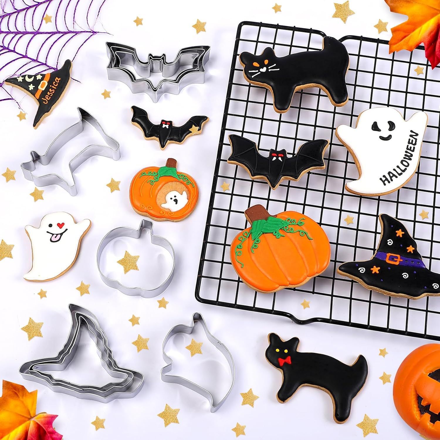 Kitchen Witch Baking - Stampo per Biscotti di Halloween, Set