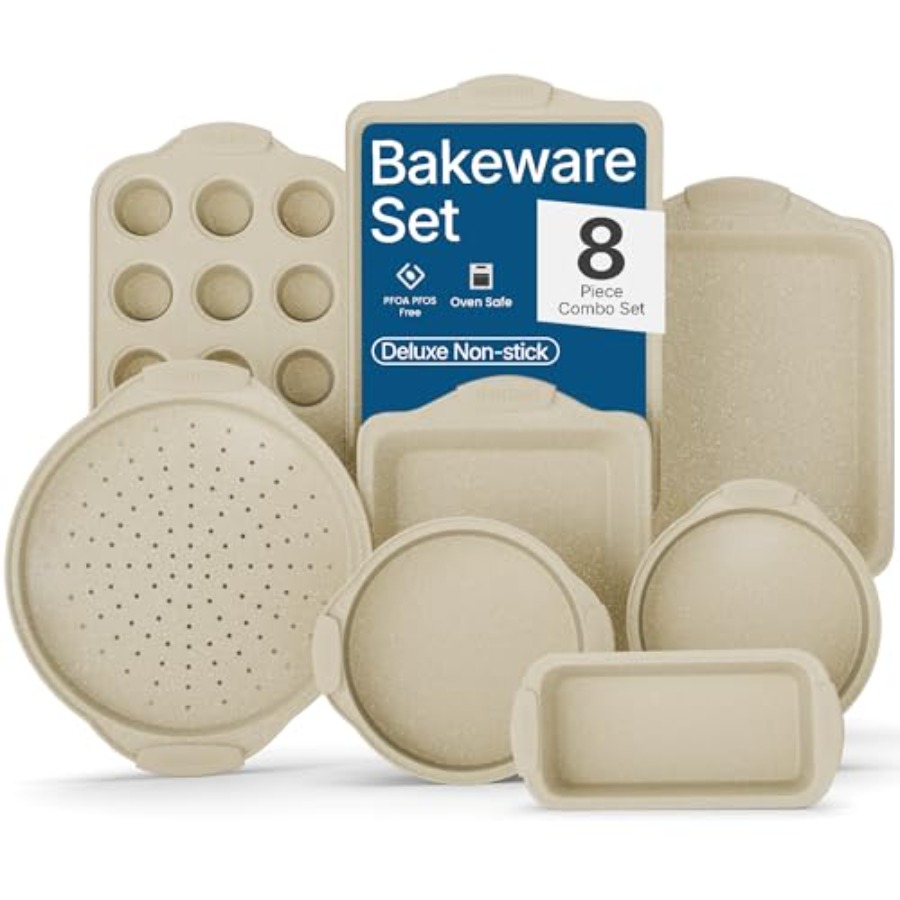 Kitchen Baking Pan Set - Set di 8 Pezzi per Cottura