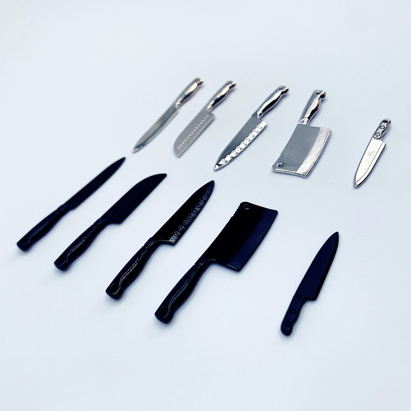 Kitchen Utensils - 1/12 casa delle bambole mini coltelli