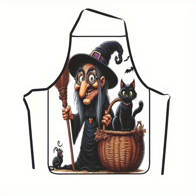 Kitchen Witch Baking - Grembiule da cuoco regolabile in poliestere