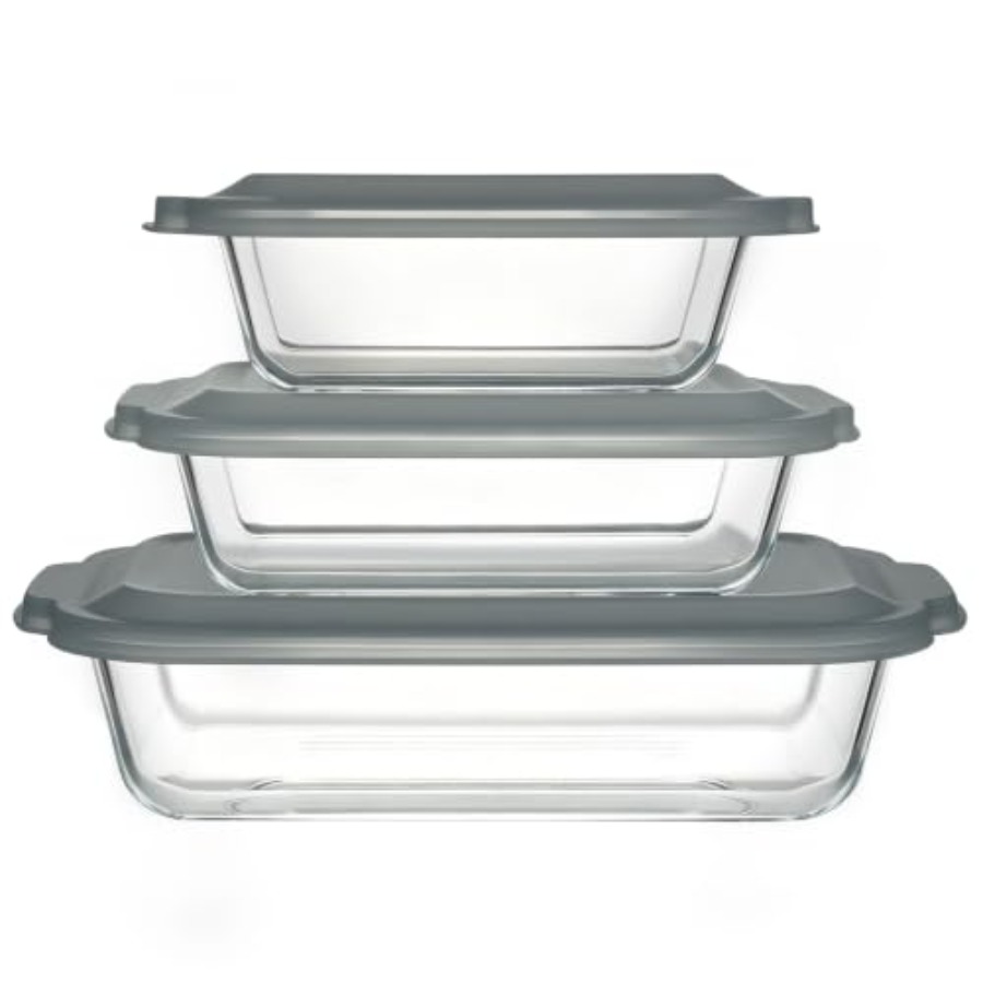 Kitchen Baking Pan Set - Set di 6 teglie in vetro