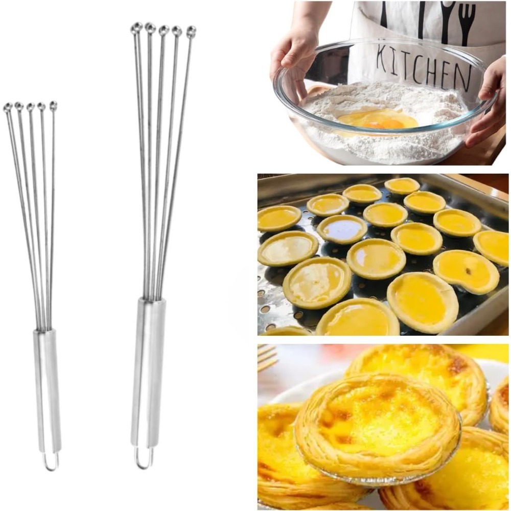 Kitchen Baking Necessities - Frusta Manuale in Acciaio Inox 10/12
