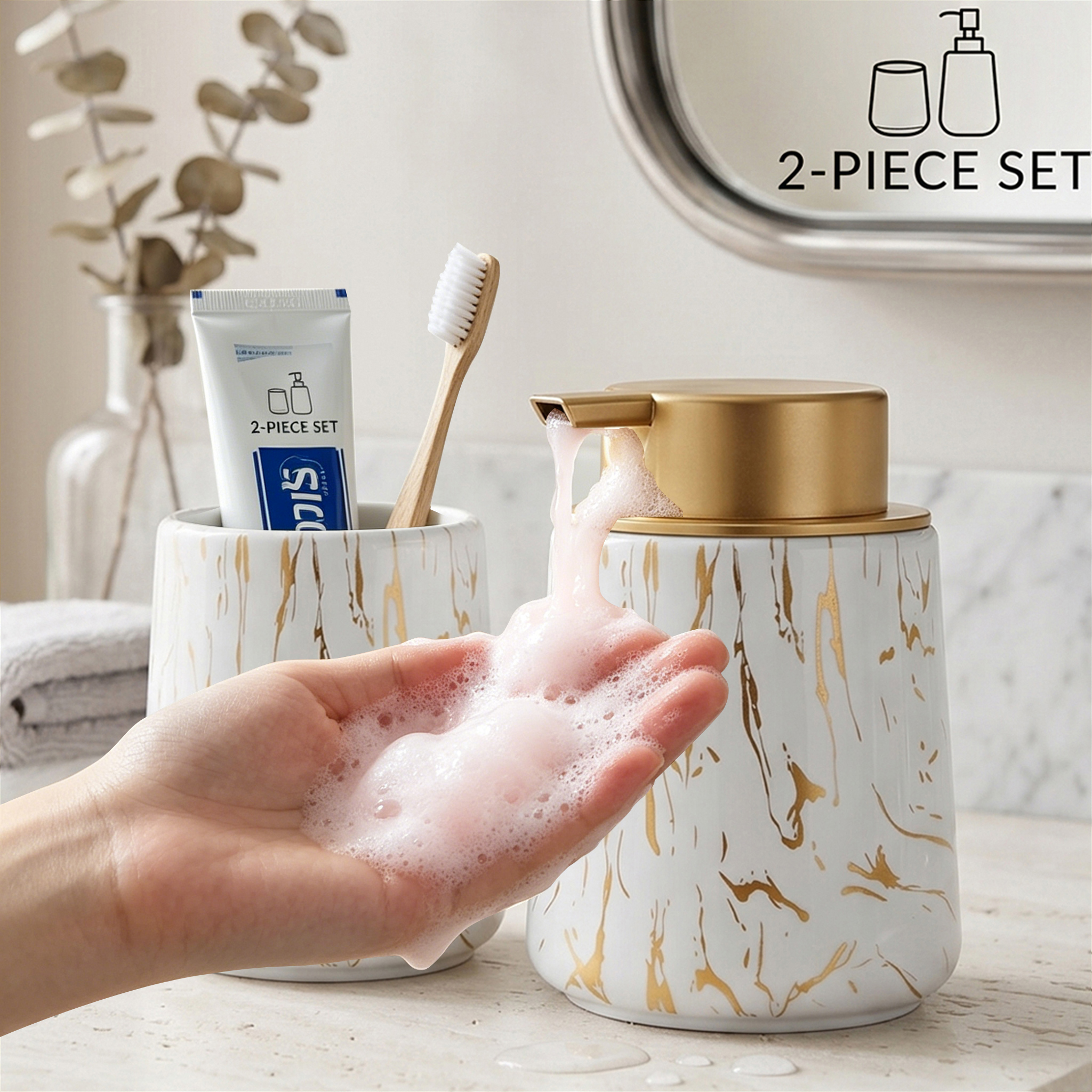 Kitchen Uncle - Set di Accessori per il Bagno