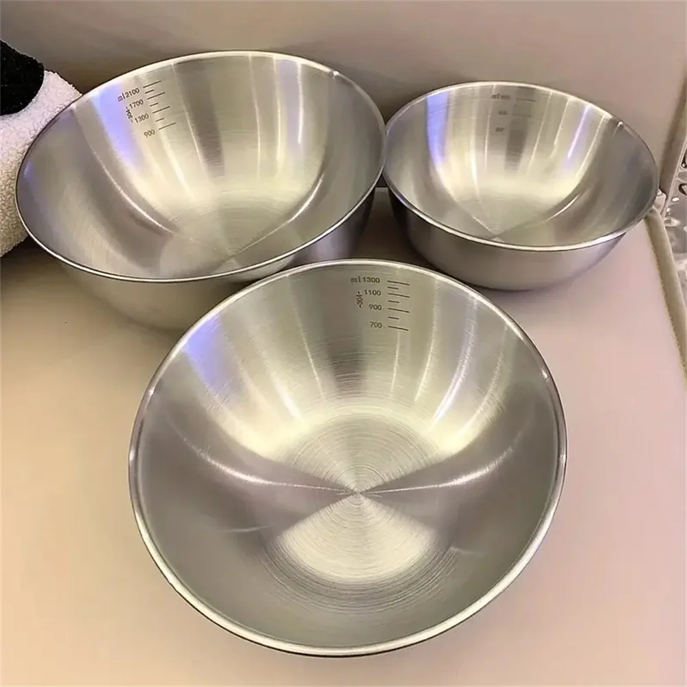 Kitchen Baking Scale - Set di 3 Ciotole in Acciaio