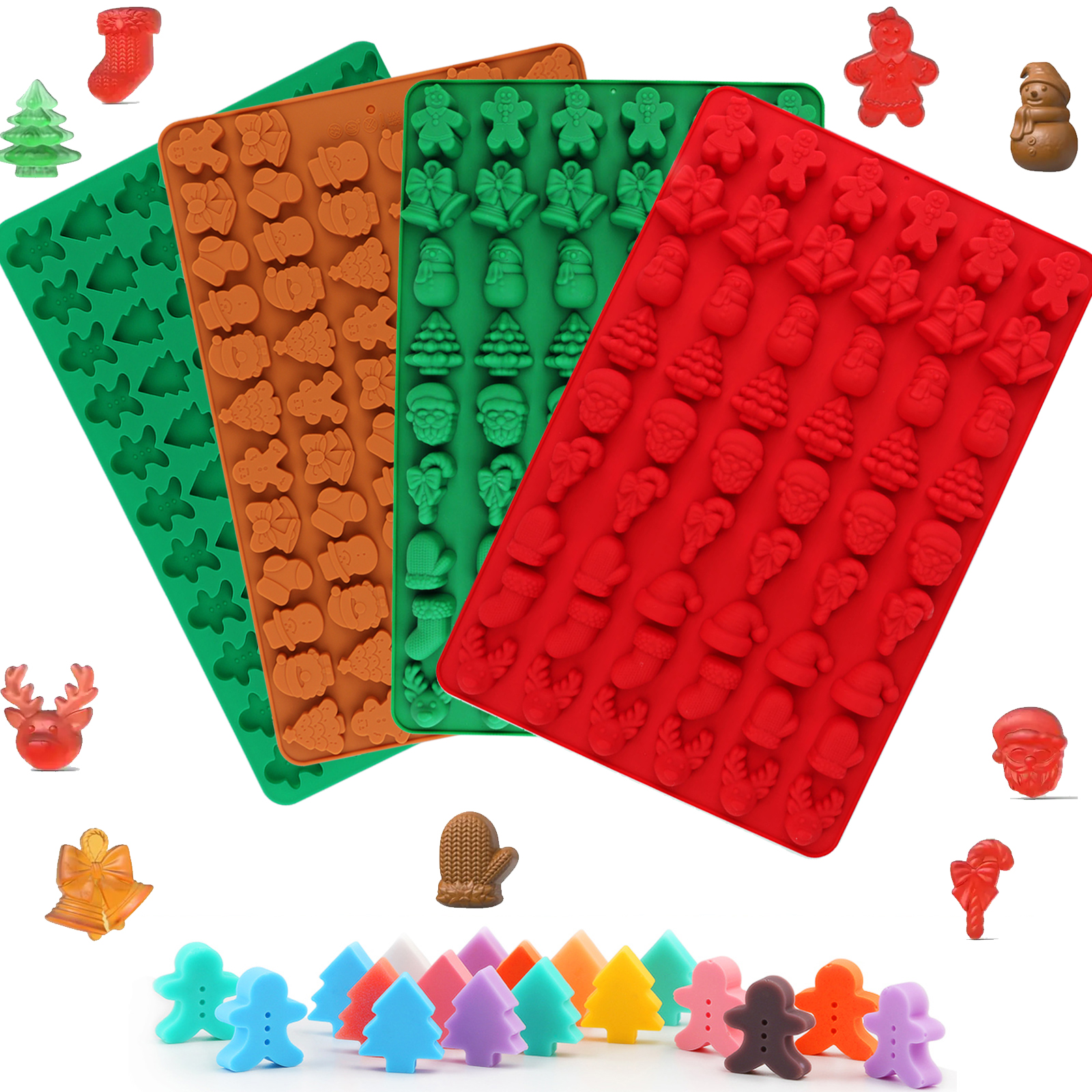 Kitchen Baking Molds - Quattro Tipi di Stampi in Silicone