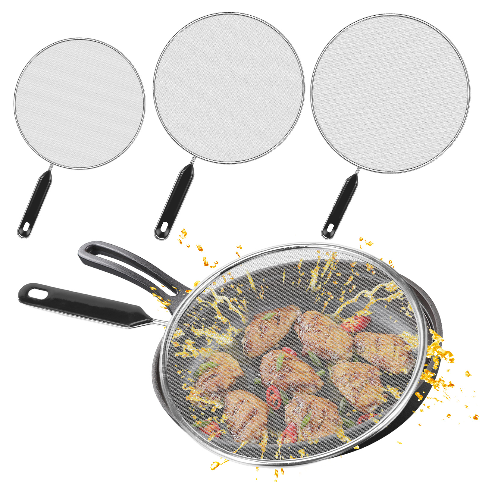 Kitchen Q - 3/4 pezzi Set di protezioni antispruzzo