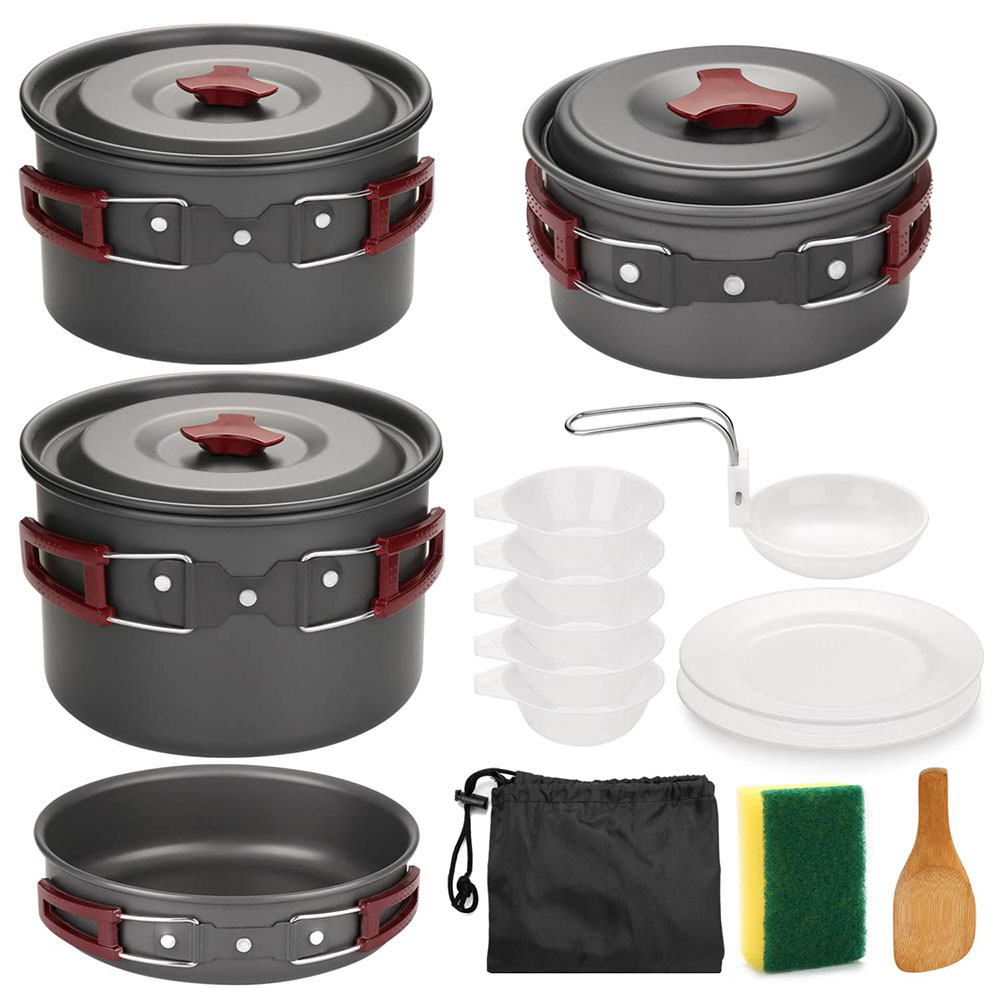 Kitchen Baking Pan Set - Kit di pentole da campeggio all'aperto