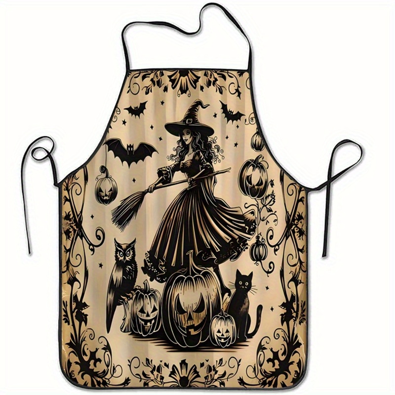 Kitchen Witch Baking - Grembiule in poliestere a tema Halloween