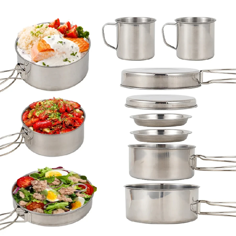 Set da 8 Pezzi per Campeggio,  - Kitchen Baking Pan Set recensione e prezzo