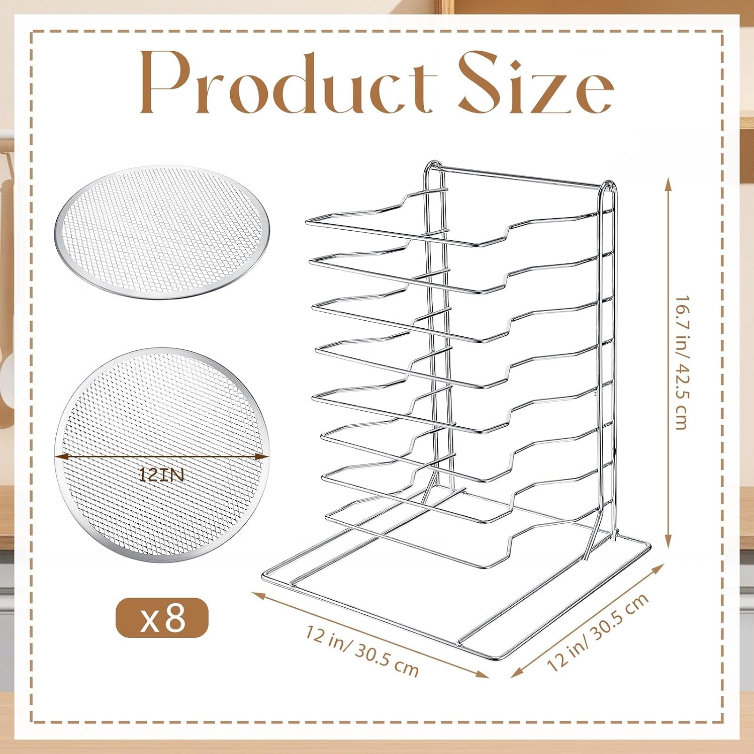 Supporto per pizza a 8 livelli - Commercial Kitchen For Baking recensione e prezzo