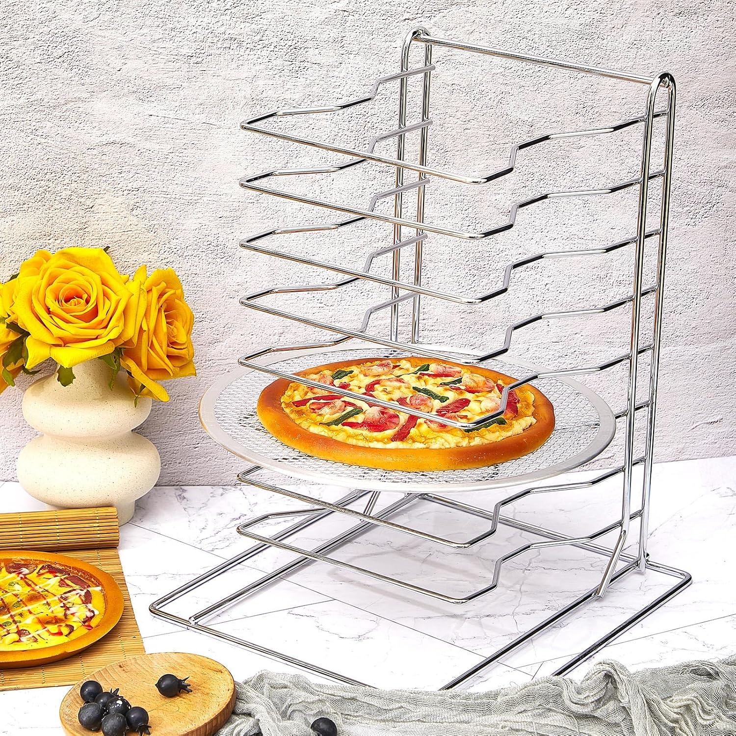 Supporto per pizza a 8 livelli - Commercial Kitchen For Baking recensione e prezzo