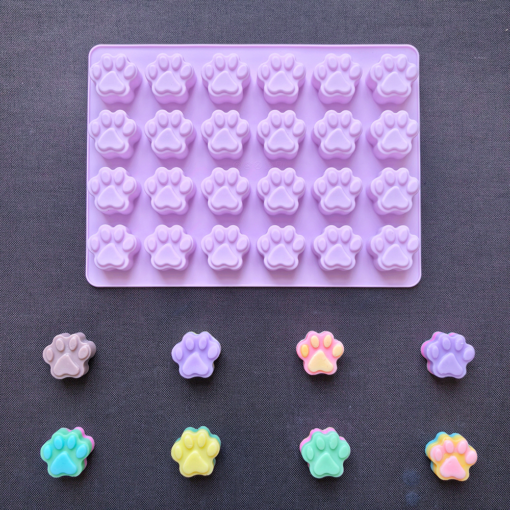 1 pz 24 fori a forma di zampa  - Kitchen Baking Molds recensione e prezzo