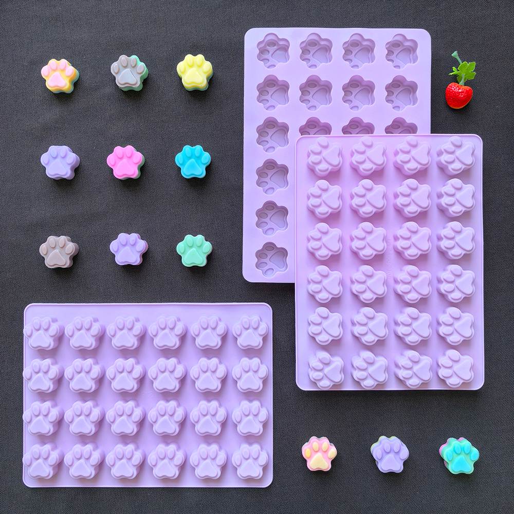 1 pz 24 fori a forma di zampa  - Kitchen Baking Molds recensione e prezzo
