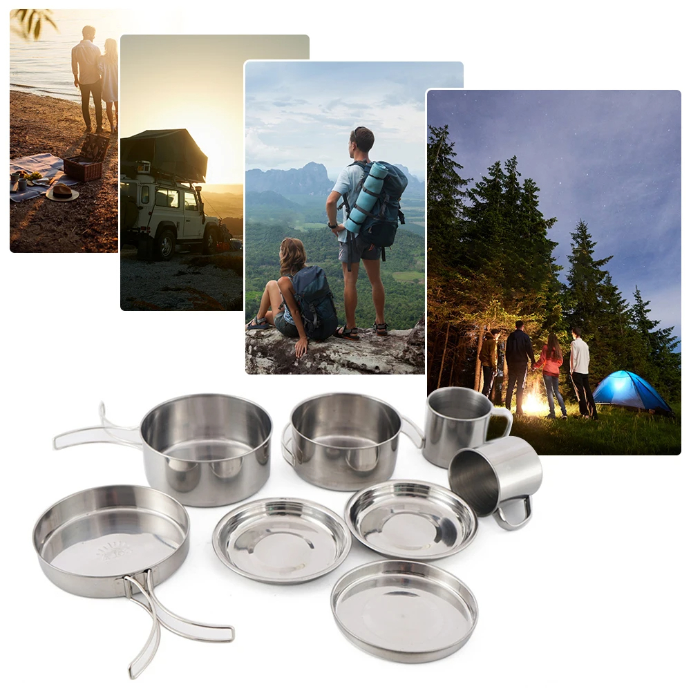 8 pezzi/set pentole da campegg - Kitchen Baking Pan Set recensione e prezzo