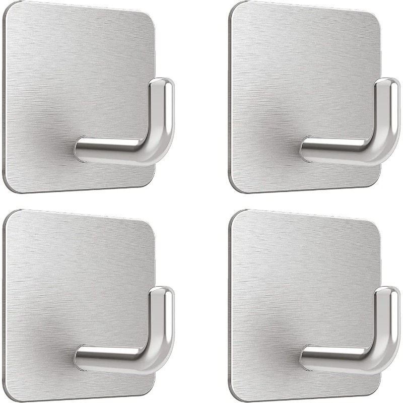 4 Pezzi Ganci Adesivi in Accia - Kitchen Uncle recensione e prezzo