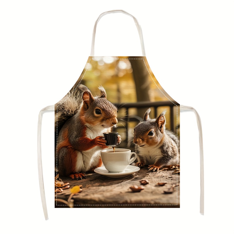 Grembiule in Lino con Stampa S - Kitchen Baking Area Ideas recensione e prezzo
