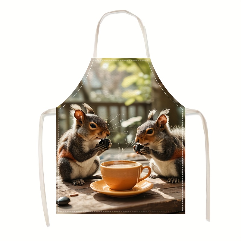Grembiule in Lino con Stampa S - Kitchen Baking Area Ideas recensione e prezzo