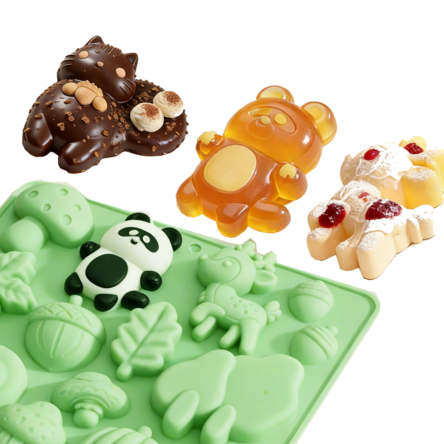 1 stampo in silicone a forma d - Kitchen Baking Molds recensione e prezzo