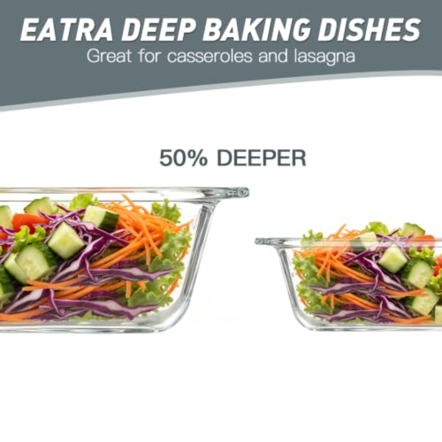 Set di 6 teglie in vetro extra - Kitchen Baking Pan Set recensione e prezzo