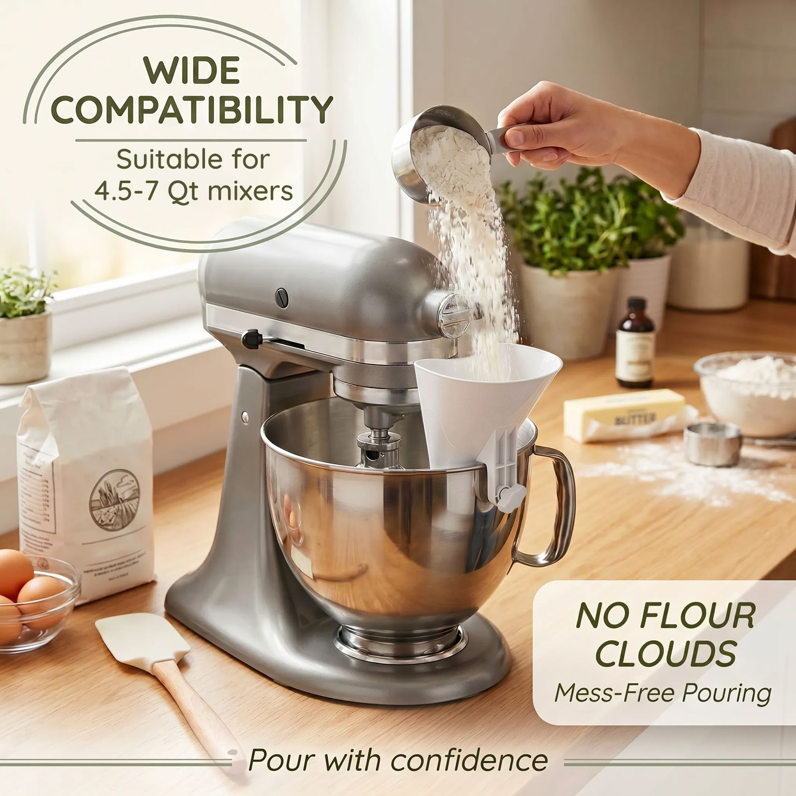Imbuto Antigoccia per Farina p - Kitchen Aid Baking Mixer recensione e prezzo