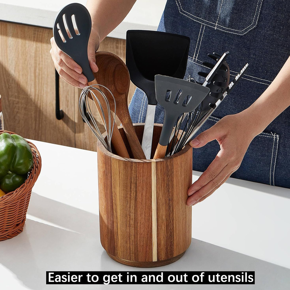 Portautensili in Legno di Acac - Kitchen Utensils recensione e prezzo