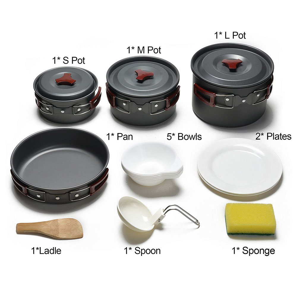 Kit di pentole da campeggio al - Kitchen Baking Pan Set recensione e prezzo